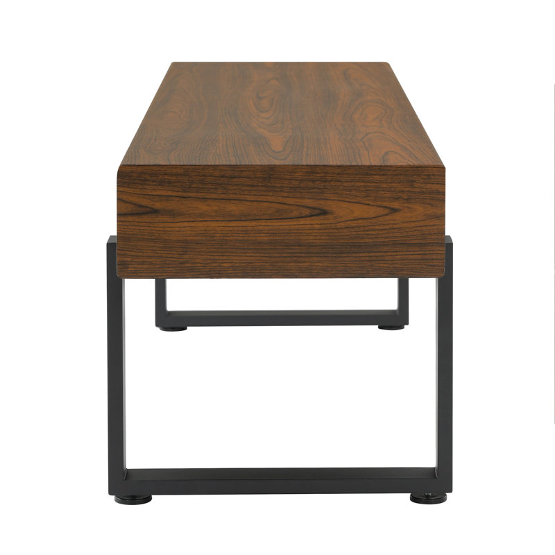 Banc en bois 59 po pour la chambre à coucher, Espresso
