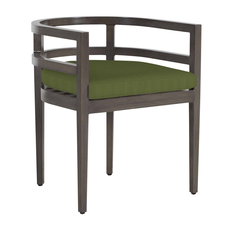 Chaise avec accoudoirs en aluminium Santa Barbara, Pas de soudure, Forêt de lin