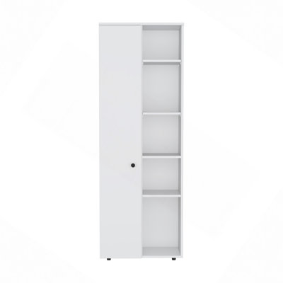 Armoire de cuisine avec cinq tablettes intérieures et extérieures