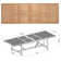 Rafael Teak Finish Rectangle Patio Table