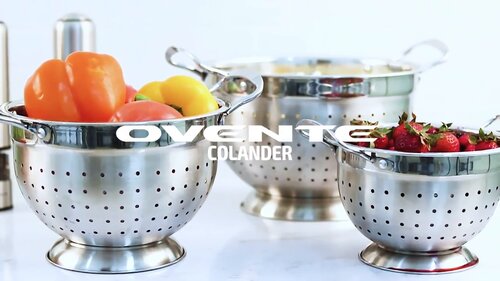 Silver Stainless Steel Colander - 3 Quart, All-Clad