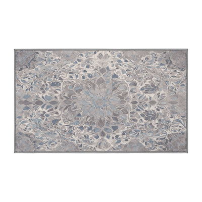 Machine Washable Gray Area Rug
