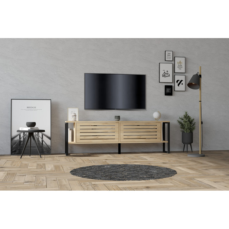 Puqa Design Unfinished TV Stand for TVs up to 70"