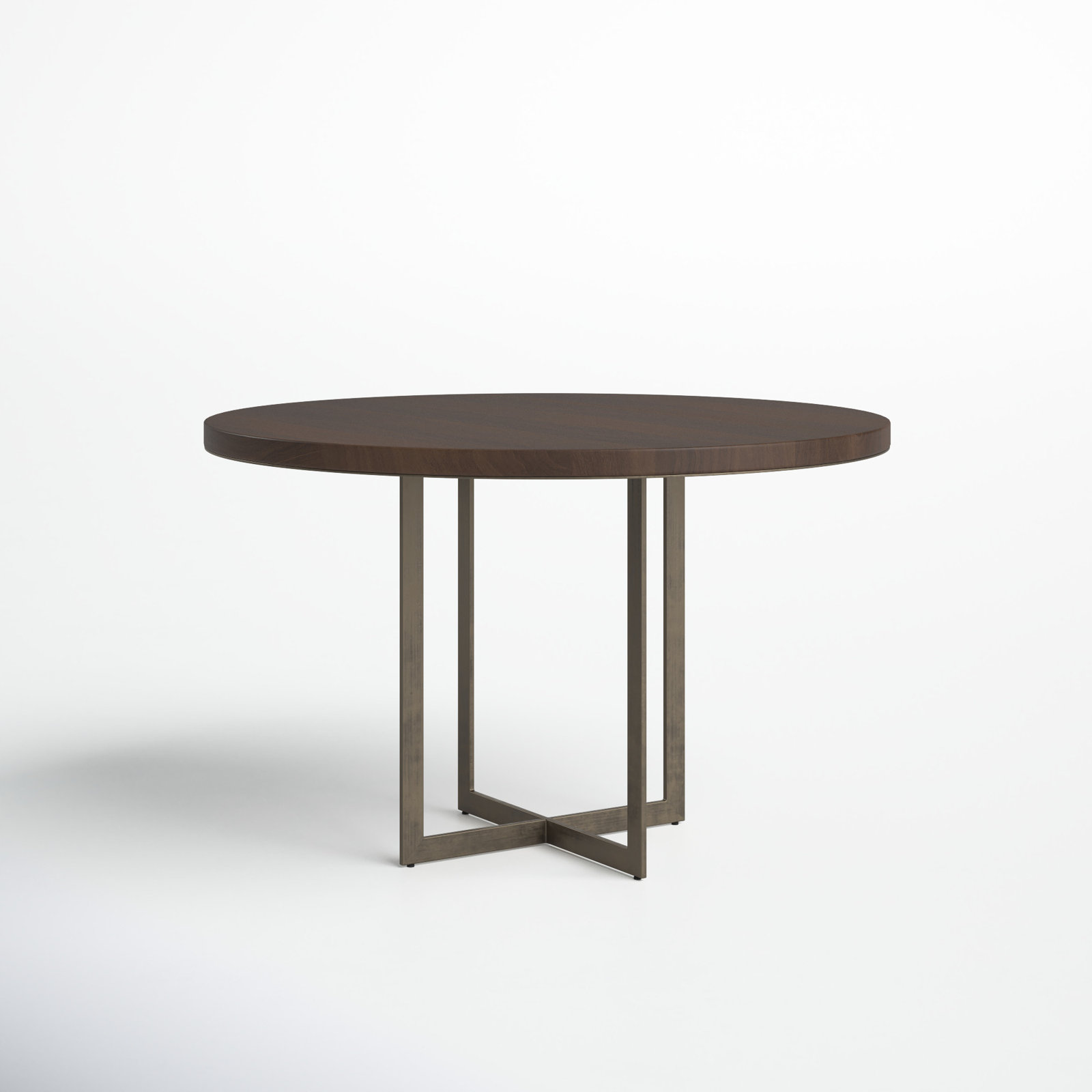 Tulane 48'' Round Dining Table, Brown, Dark Brown