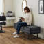 Banc de salle d'attente Spradley, banc de réception pour invités, similicuir, capacité de 650 lb-689659817