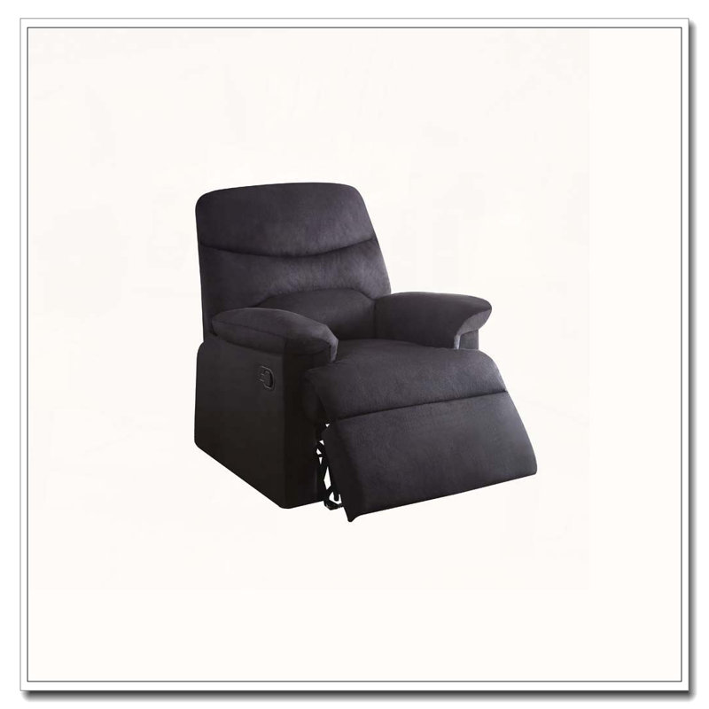 Fauteuil inclinable en tissu tissé, Noir