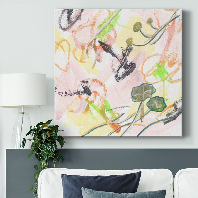 «Chartreuse II», toile tendue avec châssis, H 16 po x l 16 po x P 1,5 po