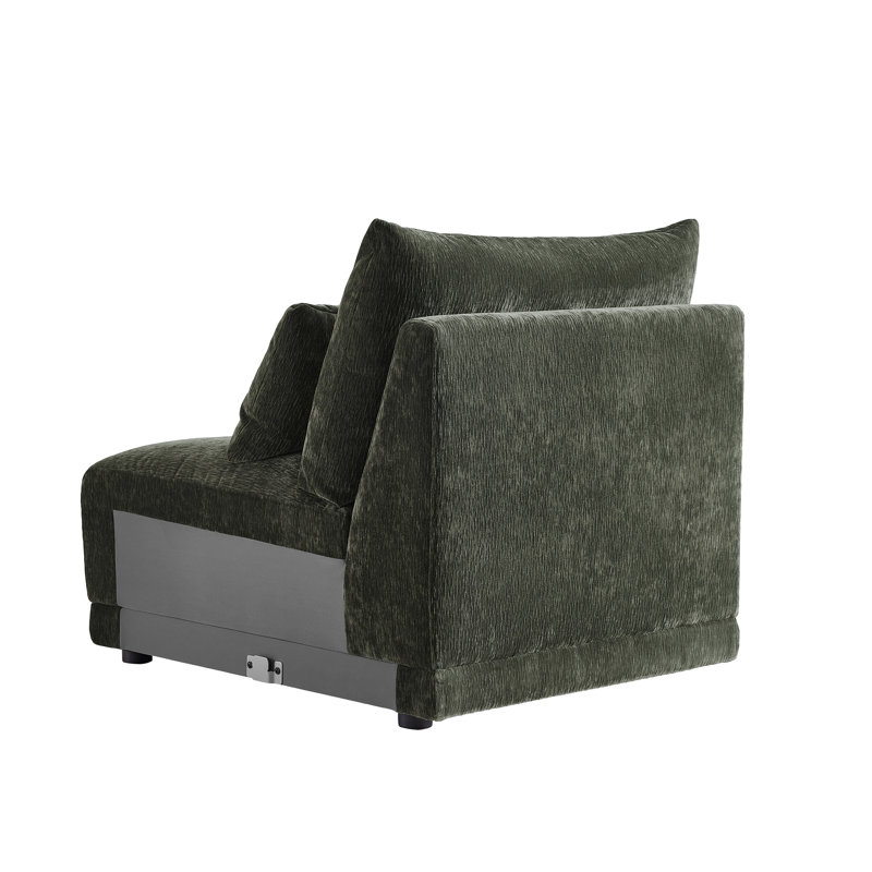 Armless Chair, Forest Green