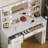  39.5" Vanity Desk With Hollywood LED Mirror And Power Outlet-1194003409