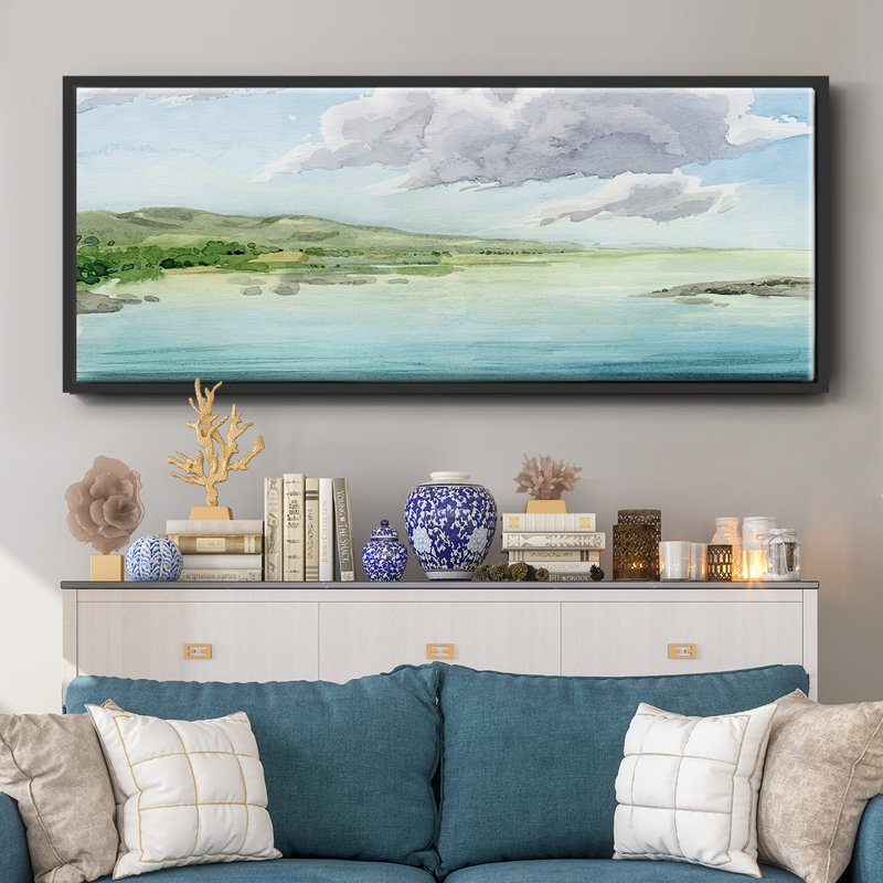 Clear Lagoon II- Framed Canvas