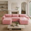 Canapé modulaire en forme de U sans os avec éponge haute densité 32D, conception antidérapante, méridienne et assise profonde pour une détente confortable-458526559