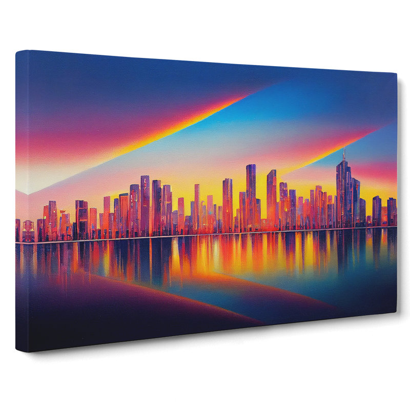 Royal City Skyline - Wrapped Canvas, 40cm H x 60cm W x 3cm D
