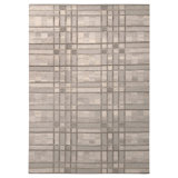 Rug & Kilim’S Scandinavian Style Geometric Beige-Brown Gray And Blue Wool Kilim