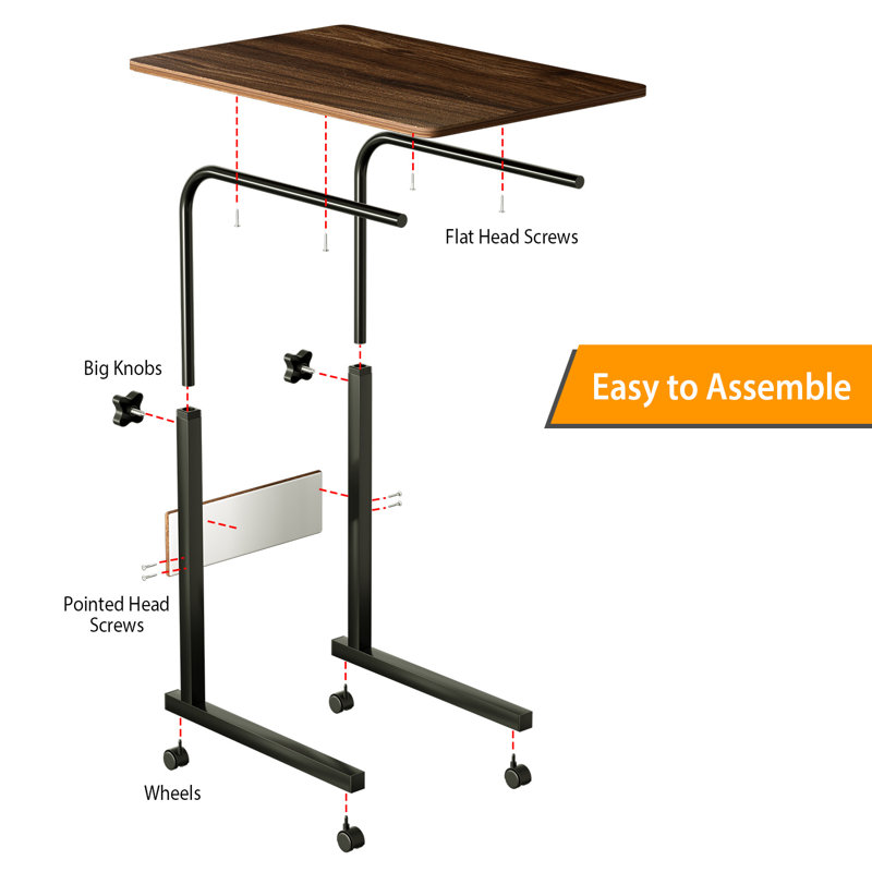 Minesha 33.86'' H Computer Table