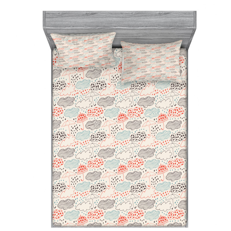 Microfiber Sheet Set, Twin Sheet Set with Fitted Sheet