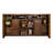 Versatile TV Stand Console with Rustic Urban Appeal and Ample Storage