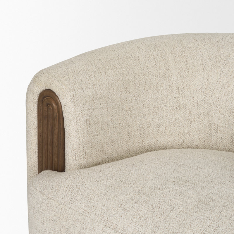 Fauteuil d'appoint Kornelia, Crème