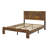 Queen Size Wood Platform Bed Frame,Queen Size Bed Frame with Headboard,Rustic Farmhouse Bed Frame,No Spring Box Required, Easy Assembly, Brown-1221358252