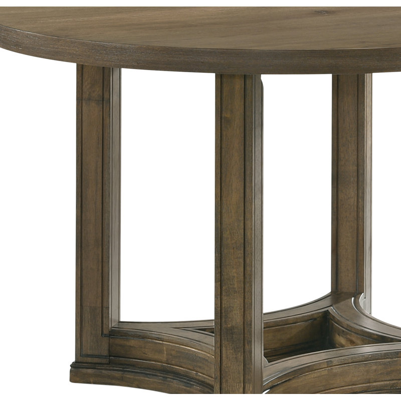 Parfield Weathered Oak Finish Round Dining Table