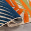 Tapis intérieur / extérieur Parksley Palm Frond - ivoire / orange / bleu marine-110742437
