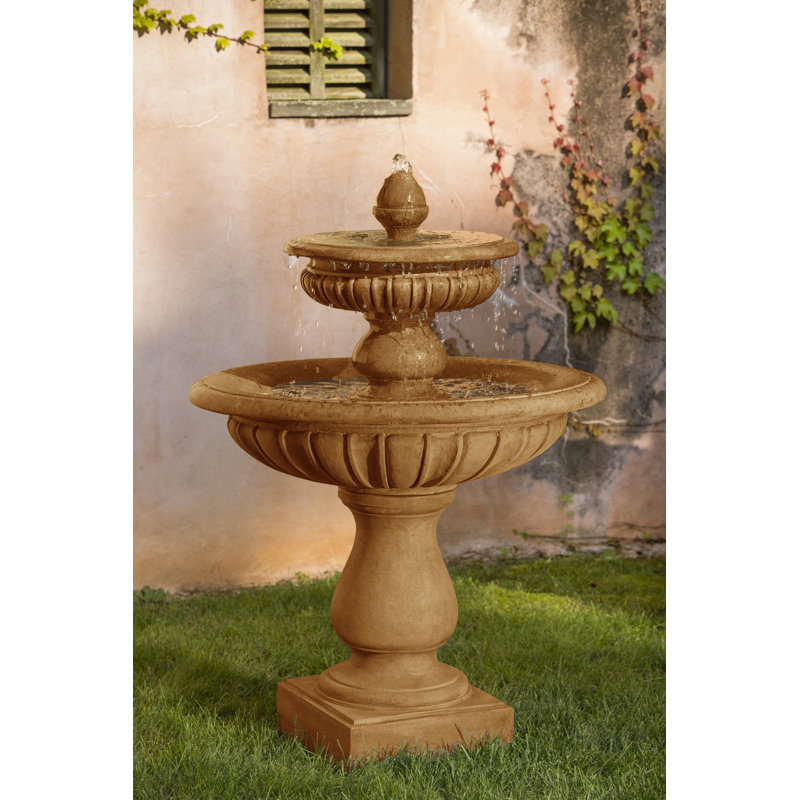 Fontaine en béton Longvue, Travertin