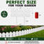 Panneaux de bordure en bordure de jardin à oreilles de chien l 17 po x H 7 po, clôture décorative de jardin-129470061-129934135