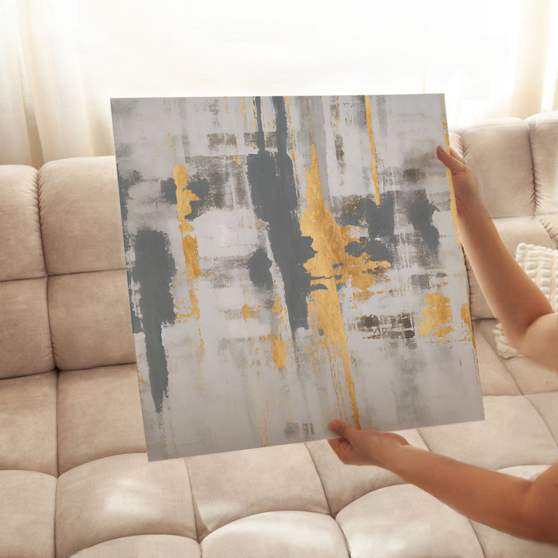 «Abstract Vibrant Serenity», reproduction d'art non encadrée, H 28 po x l 28 po