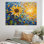 «Blossoming Sunflower in Full Summer», reproduction d'art