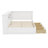 L-Shaped Bed Frame With Drawer And And Bookcase
