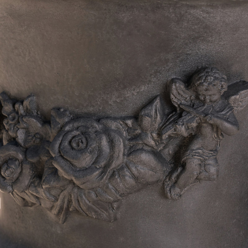 Urne pour jardin, patio, jardin, Noir antique