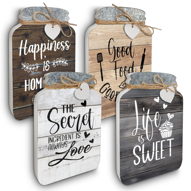 Kitchen Wall Decor, Black/Brown/Beige/White