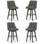 Tabouret de bar et de comptoir pivotant en bois massif Malakeh-1036082125-1006686162-1006686174