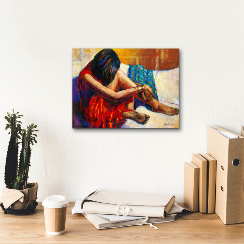 " Repose " by Monica Stewart, 12" H x 16" W x 0.75" D