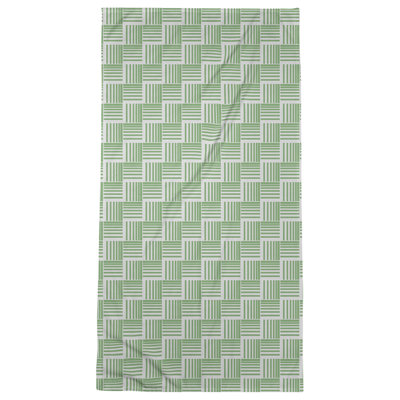Serviette de bain à rayures Baskettressée classique