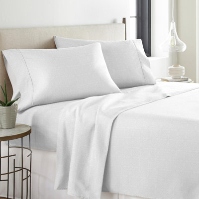 100% Cotton Tone-on-Tone Print Sheet Set