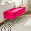 Banc de rangement rembourré en velours Kajana-1706549177
