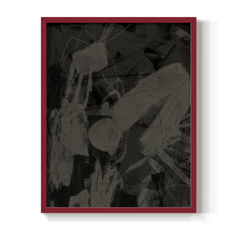 Rain Shadow II Framed Print - Solid Wood