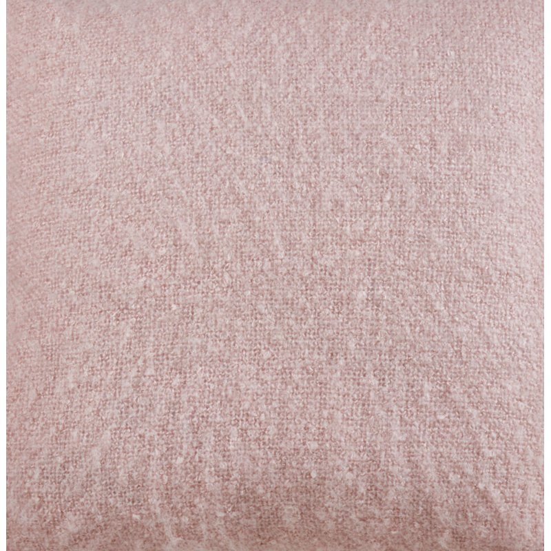 Angora Collection Reversible Throw Pillow, Polyester/Polyfill, Pink