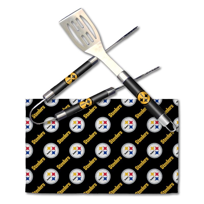Ensemble d'outils de cuisson en acier inoxydable, Steelers de Pittsburgh