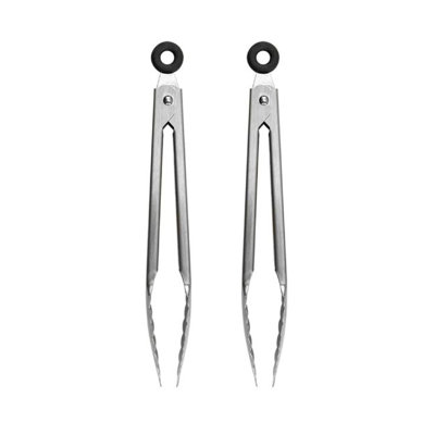 Elements Mini Stainless Steel Tongs - Set of 2