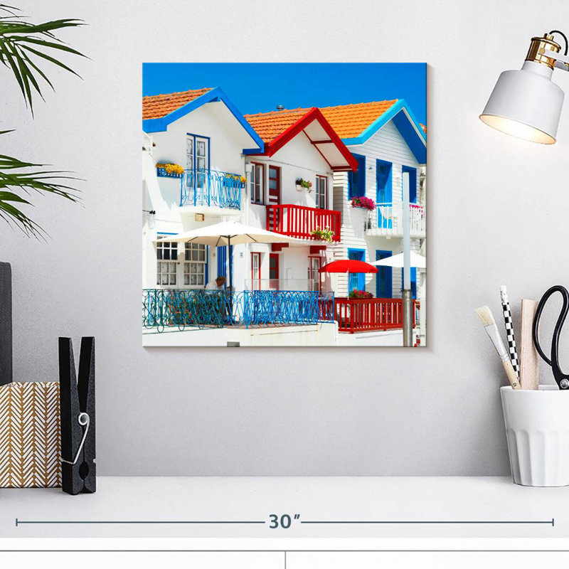 Lilie Costa Nova Houses, 16" H x 16" W
