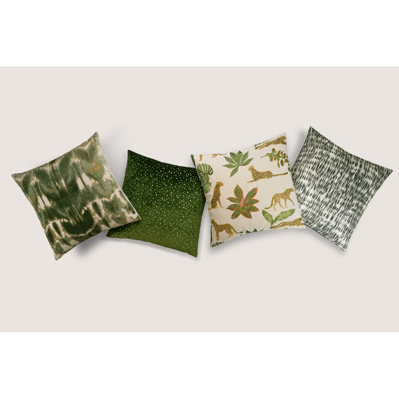 Emory Pillow Cover & Insert, Parsley, Square 22"