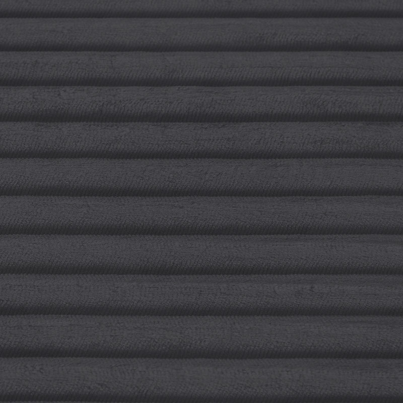 Chaise longue d'intérieur avec coussin pour le salon, Noir
