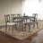 Rustic Gray Finish 40Inch Dining Room Bench, With Solid Rubberwood Turned Legs, 18Inch Height, 14Inch Wide, 22Lb Weight Wooden Bench For Room, Weathered Finish, Simple Assembly