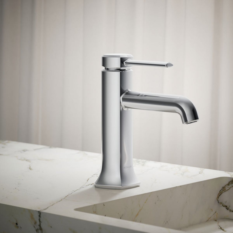 Occasion Single Hole Bathroom Faucet, Polished Chrome