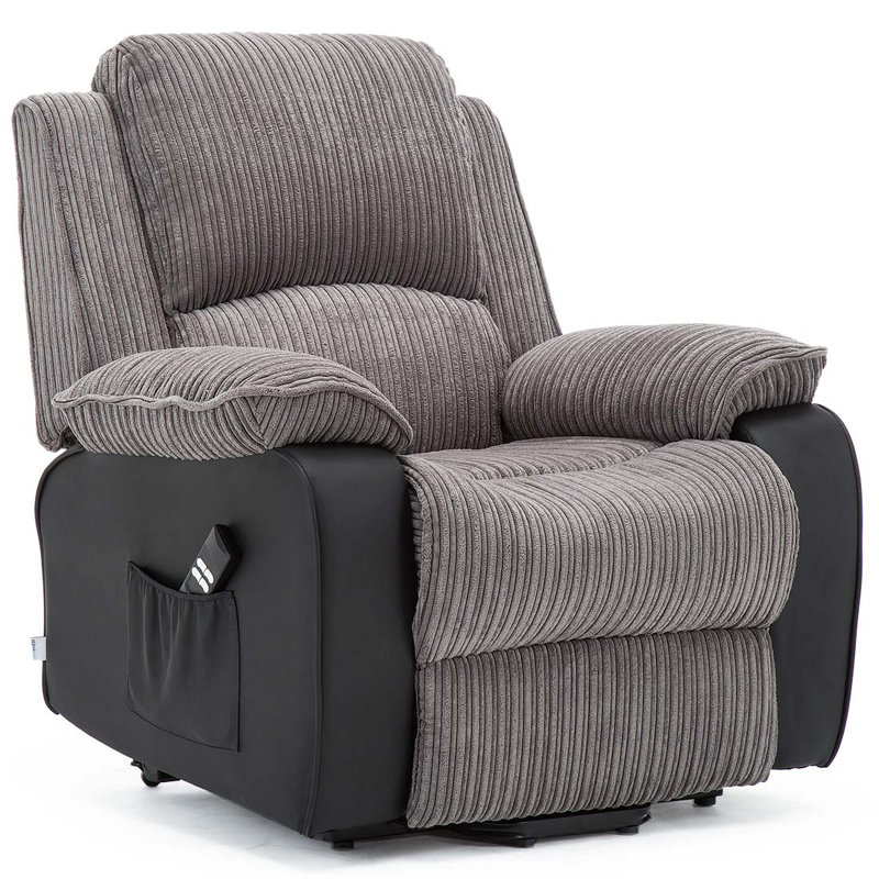 Whitehurst 94cm Wide Lift Assist Standard Recliner, Grey, Single Motor Lift Assist