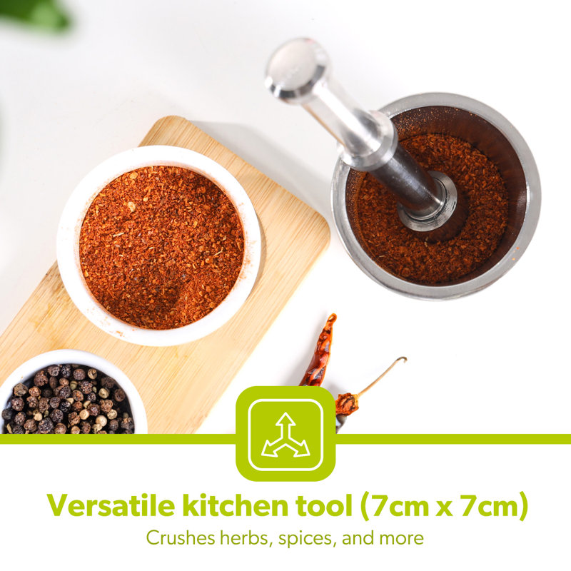 Stainless Steel Mortar And Pestle Set