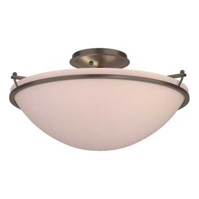 Simple Lines Bowl Semi Flush Mount