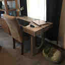 Union Rustic Lann Faux Marble Desk & Reviews | Wayfair