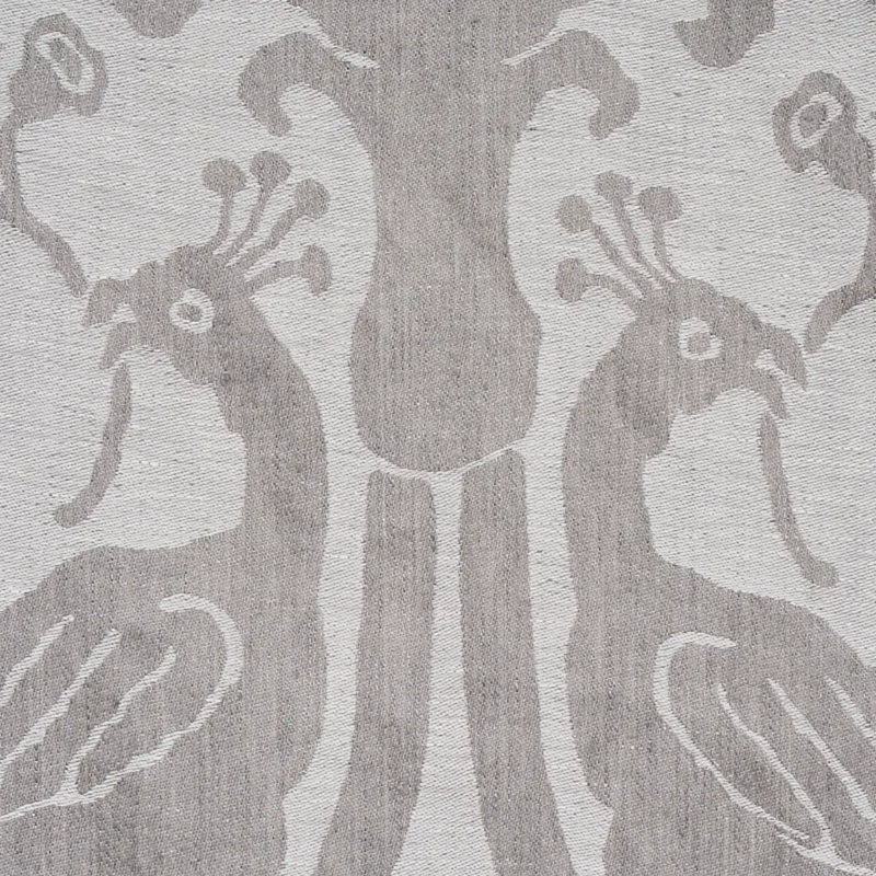 Anna Damask Fabric, Gray
